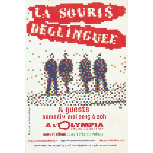 La Souris Déglinguée: & Guests Flyer -Paris, Olympia, Samedi 9 Mai 2015/--