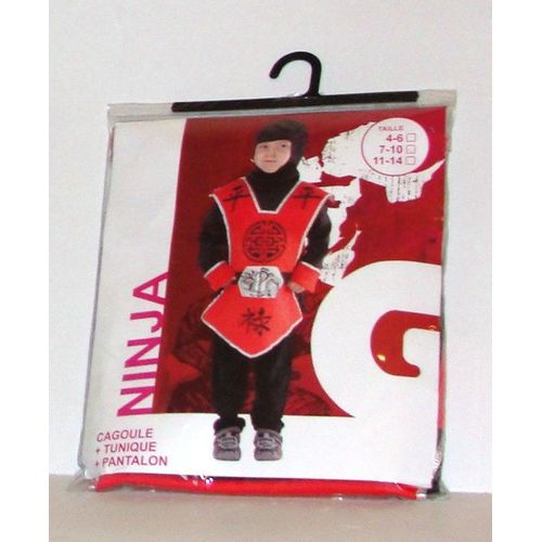 Ninja Cagoule Tunique Et Pantalon Taille 7/10 Ans Gifi Diffusion