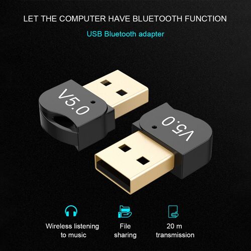 Adaptateur USB Bluetooth 5.0, contrôleur de casque, clavier et souris, prise Audio sans fil, récepteur pour Windows 10 8 PC