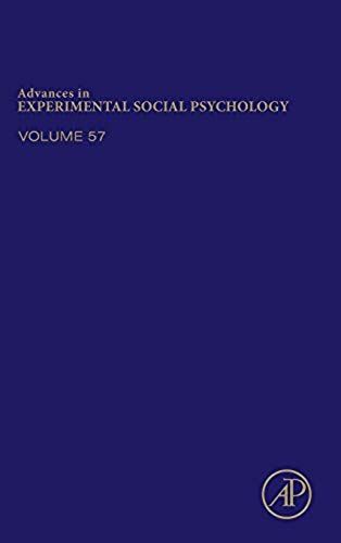 Advances In Experimental Social Psychology