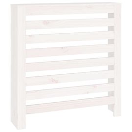 Vidaxl Cache-Radiateur Blanc 79,5x19x84 Cm Bois Massif De Pin