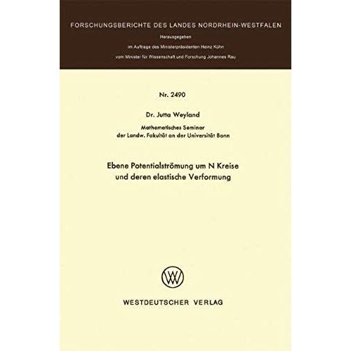 Ebene Potentialströmung Um N Kreise Und Deren Elastische Verformung