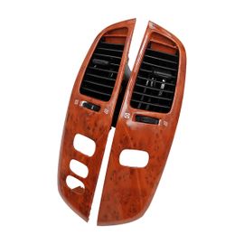 Assemblage De Cadre D'aération De Tableau De Bord Intérieur De Voiture Pour Land Cruiser 100 Lc100 Ujz100 Fj100 1997-2007 Grain De Bois