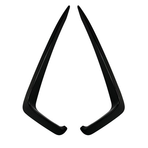 2 Pièces Voiture Pare-Chocs Séparateur Becquet Garnitures Décoratives Antibrouillard Canard Pour Mk7 2019-2021 Noir Brillant