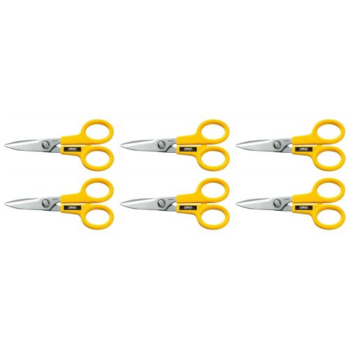 Olfa Lot De 6 Ciseaux Scs1 Multi-Usage Lames Dentelées 14 Cm