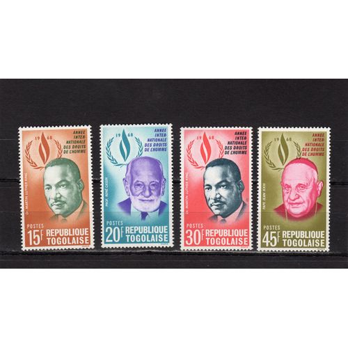 Timbres-Poste Du Togo (Année Internationale Des Droits De LHomme)