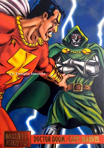 Carte Skybox Marvel Comics Marvel Versus Dc - Doctor Doom / Capt. Marvel #77