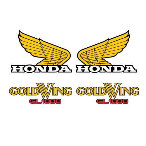 Kit Autocollants Compatible Avec Moto De Route Honda Goldwing Gl 1000