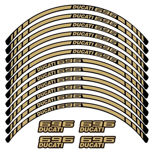 Kit Autocollants Compatible Avec Avecjante Moto Ducati 696