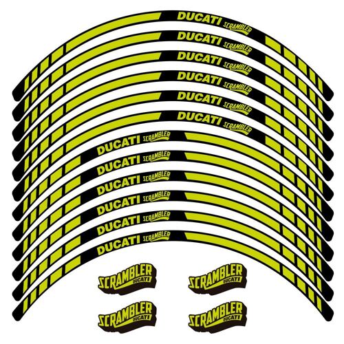 Kit Autocollants Compatible Avec Avecjante Moto Ducati Scrambler