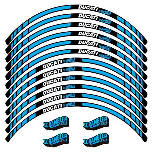Kit Autocollants Compatible Avec Avecjante Moto Ducati Scrambler