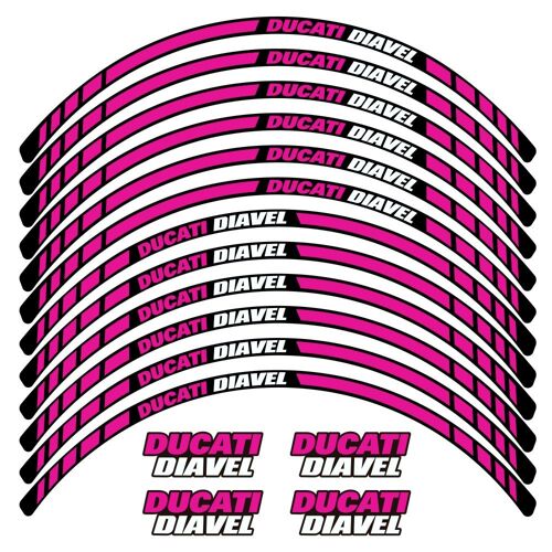 Kit Autocollants Compatible Avec Avecjante Moto Ducati Diavel