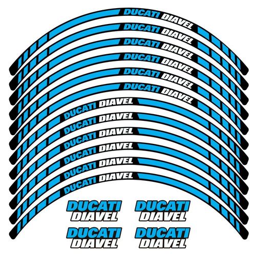 Kit Autocollants Compatible Avec Avecjante Moto Ducati Diavel