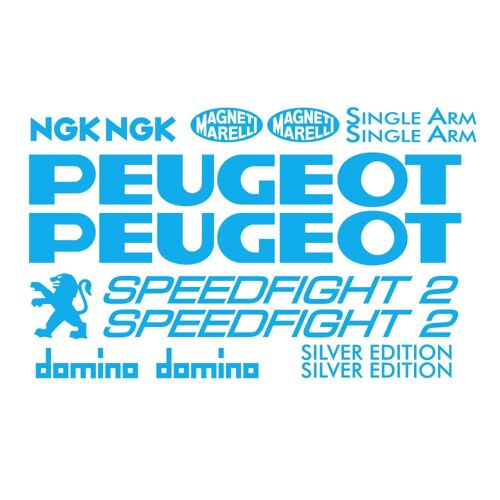 Kit Autocollants Compatible Avec Scooter Moto Peugeot Speedfight 2