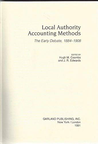 Local Authority Accounting Methods: The Early Debate, 1884-1908