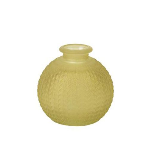 VASE BOULE VERRE CISELÉ 8.5CM 200ML PISTACHE