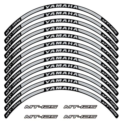 Kit Autocollants Compatible Avec Avecjante Moto Yamaha Mt-125 2021-22