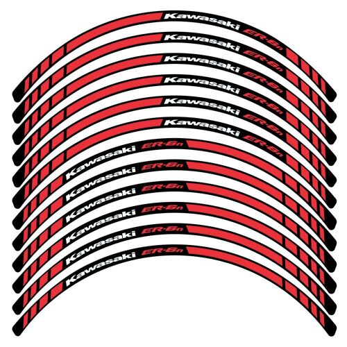 Kit Autocollants Compatible Avec Avecjante Moto Kawasaki Er-6n Mod.2