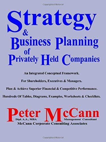 Strategy & Business Planning Of Privately Held Companies