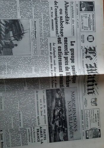 Le Matin - Mercredi 25 Août 1943