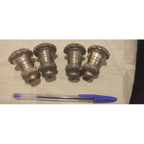 Lot De 4 Bobeches En Laiton
