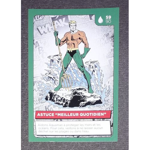 Carte De Collection Auchan Dc Comics N°59