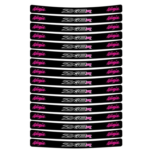 Kit Autocollants Compatible Avec Avecjante Moto Kawasaki Ninja Zx6r