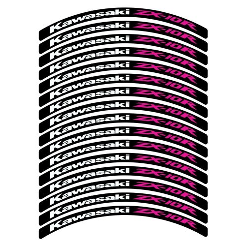 Kit Autocollants Compatible Avec Avecjante Moto Kawasaki Zx10r Mod.2