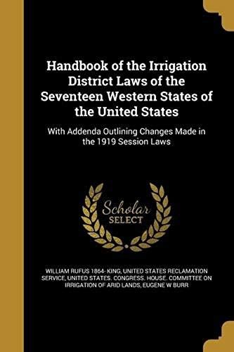 Handbk Of The Irrigation Distr