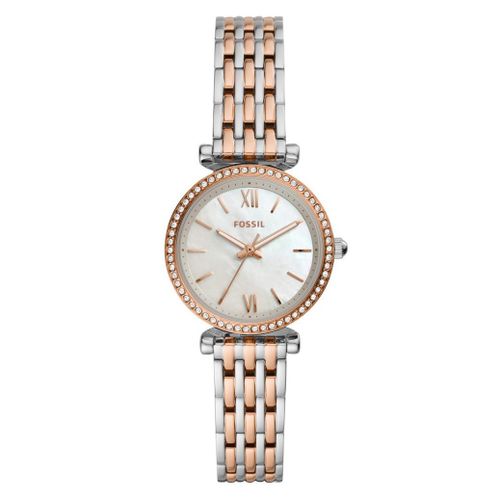 Montre Femme Fossil En Acier Bicolore