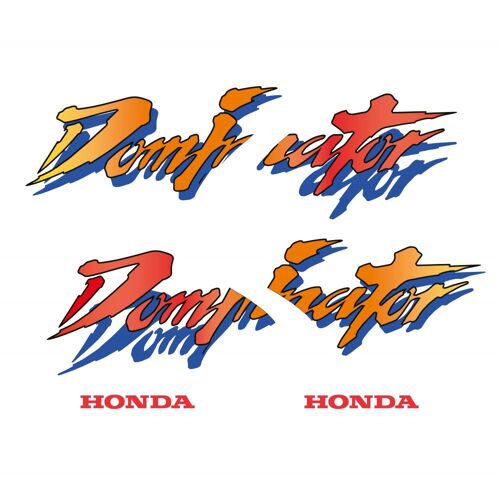 Kit Autocollants Compatible Avec Moto Trail Honda Dominator 1992 Blanche