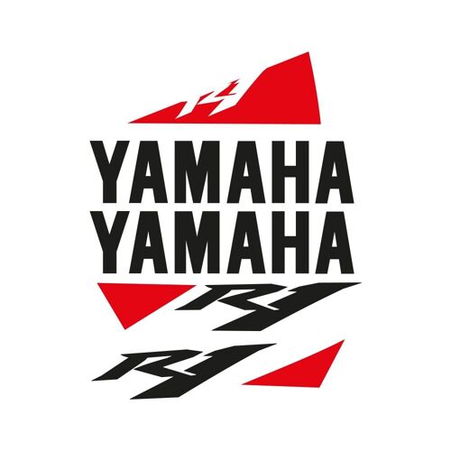 Kit Autocollants Compatible Avec Route Moto Yamaha Yzf R1 2010 Blanche