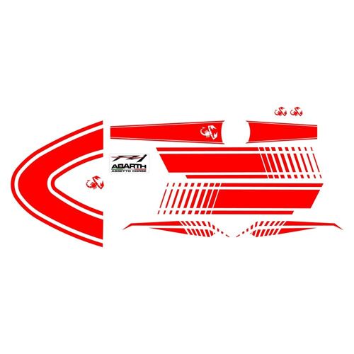 Kit Autocollants Compatible Avec Route Moto Yamaha Xj6 Abarth