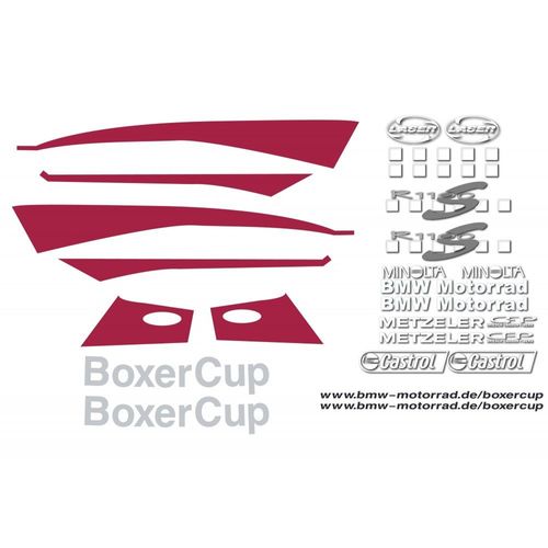 Kit Autocollants Compatible Avec Moto De Route Bmw R1100s Boxer Cup 2004