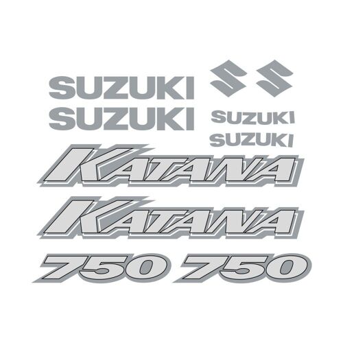 Kit Autocollants Compatible Avec Moto De Route Suzuki Katana 750 2003 Noire