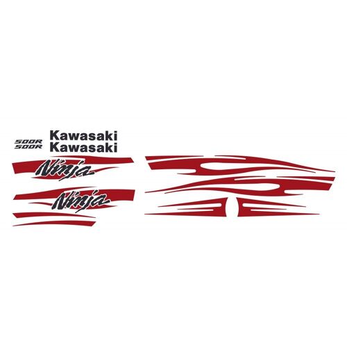 Kit Autocollants Compatible Avec Moto De Route Kawasaki Gpz 500r Ninja