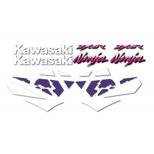 Kit Autocollants Compatible Avec Moto De Route Kawasaki Ninja Zx-6r 1996 Verte