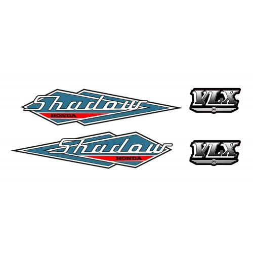 Kit Autocollants Compatible Avec Moto De Route Honda Shadow Vlx 600 95