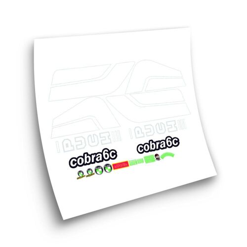 Kit Autocollants Compatible Avec Avecpuch Cobra 6c Moto Classique
