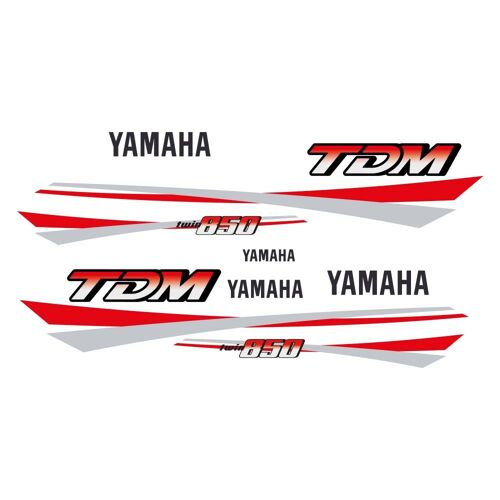 Kit Autocollants Compatible Avec Trail Moto Yamaha Tdm 850 1994 Grise