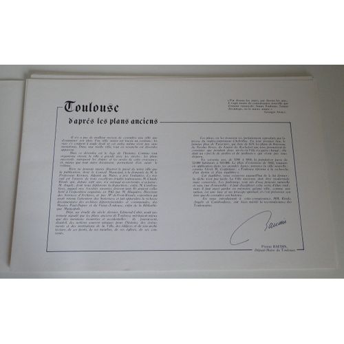 Toulouse D'après Les Plans Anciens