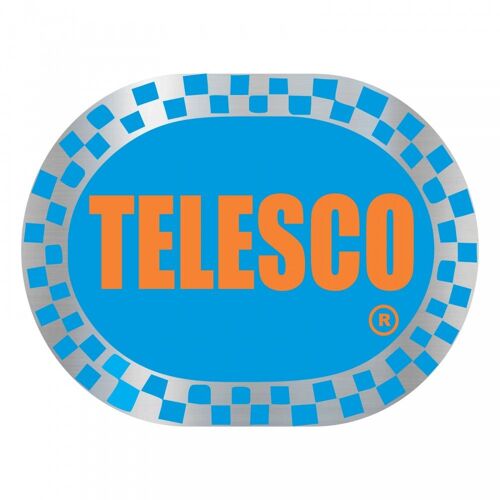 Adhésif Moto Classique Chrome Telesco Bleu