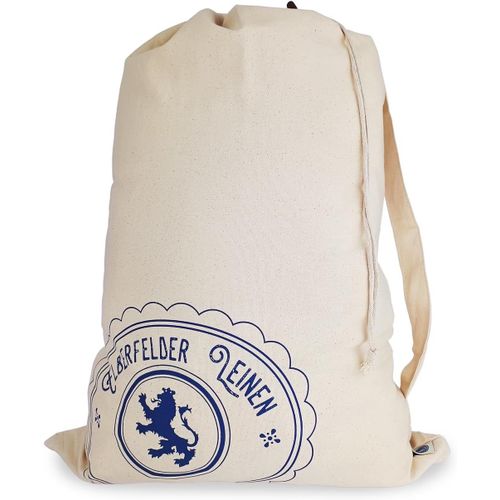 TIANYI-Lot de 2 sacs à linge en coton - Avec sangle de transport et cordon de serrage - 50 x 68 cm - Lavable - Certifié Öko-Tex 100 Standard - Panier à linge - Panier à linge