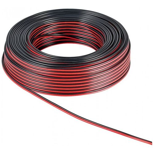 goobay - Câble pour haut-parleur en vrac - 1.5 mm² - 25 m - rouge/noir