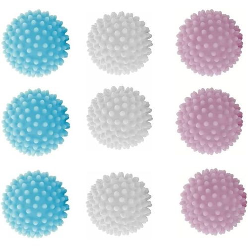 9 Pièces Boule de Sèche-Linge pour Machine à Laver,Boule de Lavage pour Machine à Laver,Boules de Sèche-linge pour Sèche-linge, ,Pour le Nettoyage du Linge Domestique.