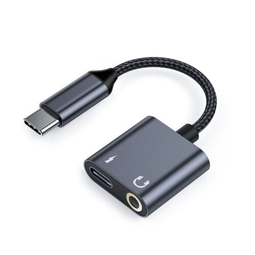 Adaptateur De Casque Type-C 2 En 1 Convertisseur De Typec Pour Huawei Samsung Oppo Et Autres Téléphones Android Câble Adaptateur Audio