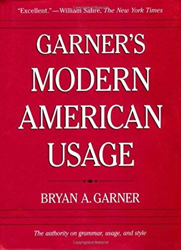 Garner's Modern American Usage