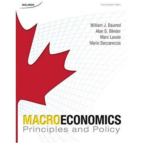 Cdn Ed Macroeconomics: Principles & Policy