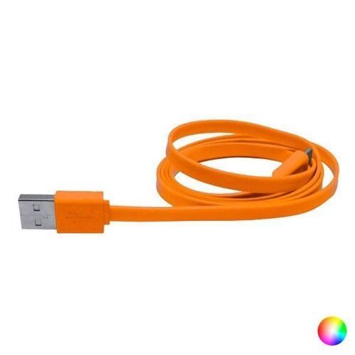 Câble coloré USB vers Micro USB (50 cm) - Chargeur téléphone Couleur - Orange