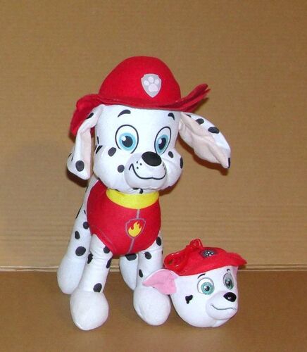 pat patrouille marcus le chien pompier dalmatien peluche et porte clefs lot de 2 spin master play by play